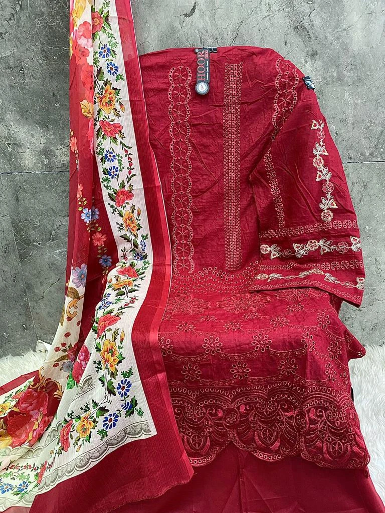 Hoor Tex H-125 Heavy Cotton Wholesale Pakistani Salwar Suit Catalog — Wholesale Salwar Suits, hoor Tex wholesale from Surat - Gallery Image 2